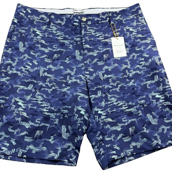 Peter Millar Crown Sport Performance Golf Shorts Mens Size 34 Navy $115 - Picture 5 of 9
